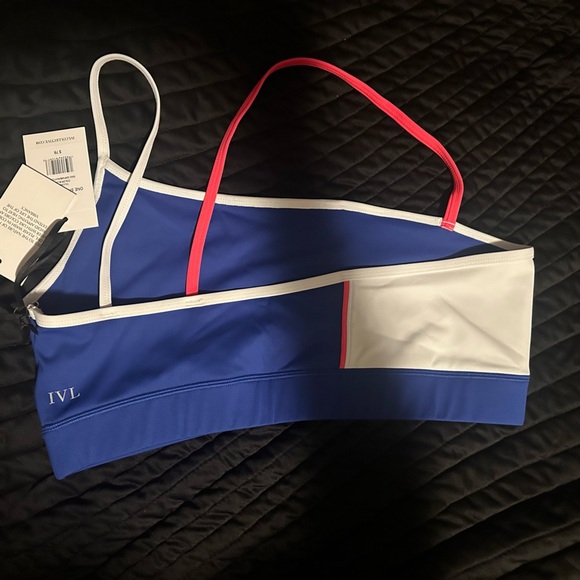 IVL Bra One Shoulder Colorblock Sports NWT - Picture 3 of 5